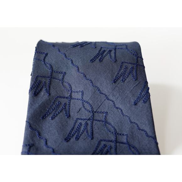 VTG Dunhill France Silk Embroidered Tie Business Casual Party Formalwear Retro - Picture 4 of 16